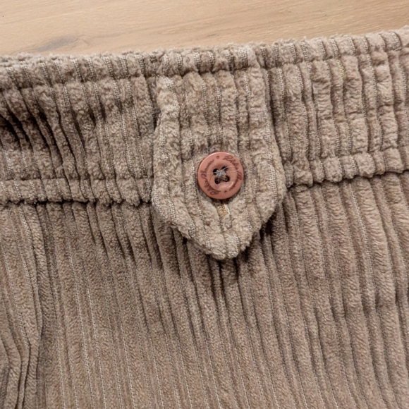 Vintage Eddie Bauer Tan Corduroy Skirt | 100% Cotton | Size 14 (Fits 10/12) - Picture 4 of 6